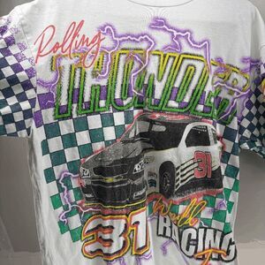 PacSun Rolling Thunder Oversized Tee Shirt Size Large 31 Wold Racing Team